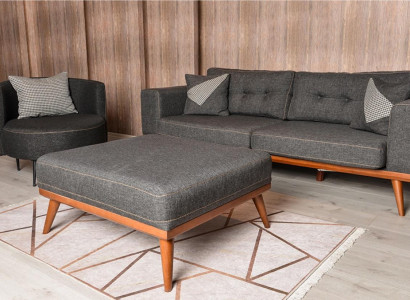 Modern corner sofa with armchair living room set luxury furniture 3+1